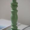 Wooden Dea Pistachio Green Table Lamp Base Lamp Base UK