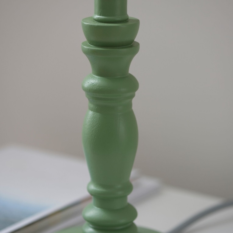 Wooden Dea Pistachio Green Table Lamp Base Lamp Base UK