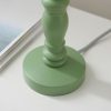 Wooden Dea Pistachio Green Table Lamp Base Lamp Base UK
