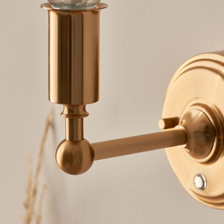Reginald Portable Rechargeable Aged Brass Wall Light Wall Light UK