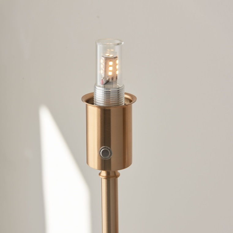 Reginald Portable Rechargeable Aged Brass Floor Lamp Base Lamp Base UK