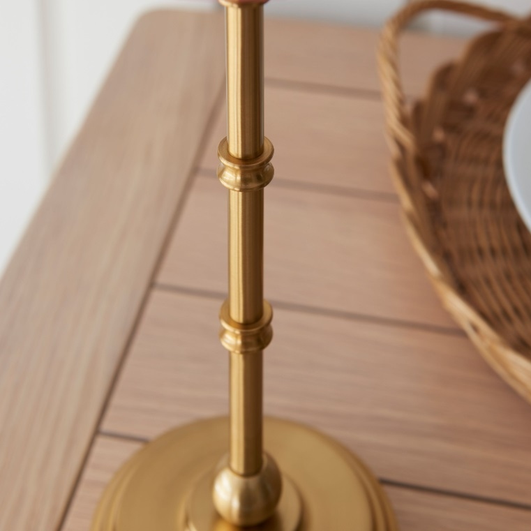 Reginald Portable Rechargeable Aged Brass Table Lamp Base Lamp Base UK