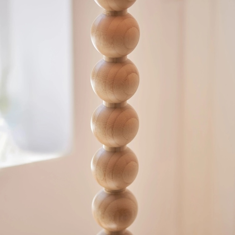 Wooden Bobble Natural Floor Lamp Floor Lamp UK
