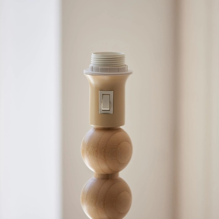 Wooden Bobble Natural Floor Lamp Floor Lamp UK