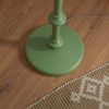 Wooden Turned Spindle Pistachio Green Floor Lamp Floor Lamp UK
