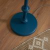 Wooden Turned Spindle Blue Floor Lamp Floor Lamp UK