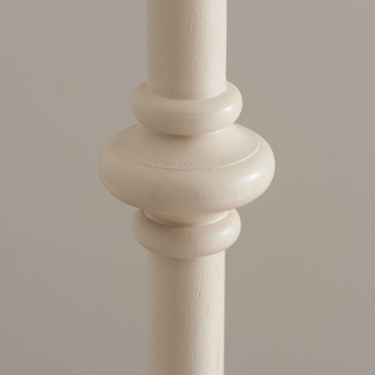 Wooden Turned Spindle Ivory Floor Lamp Floor Lamp UK