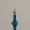 Wooden Turned Spindle Blue Floor Lamp Floor Lamp UK