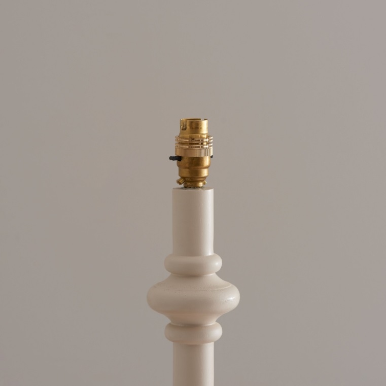 Wooden Turned Spindle Ivory Floor Lamp Floor Lamp UK