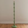 Wooden Turned Spindle Pistachio Green Floor Lamp Floor Lamp UK