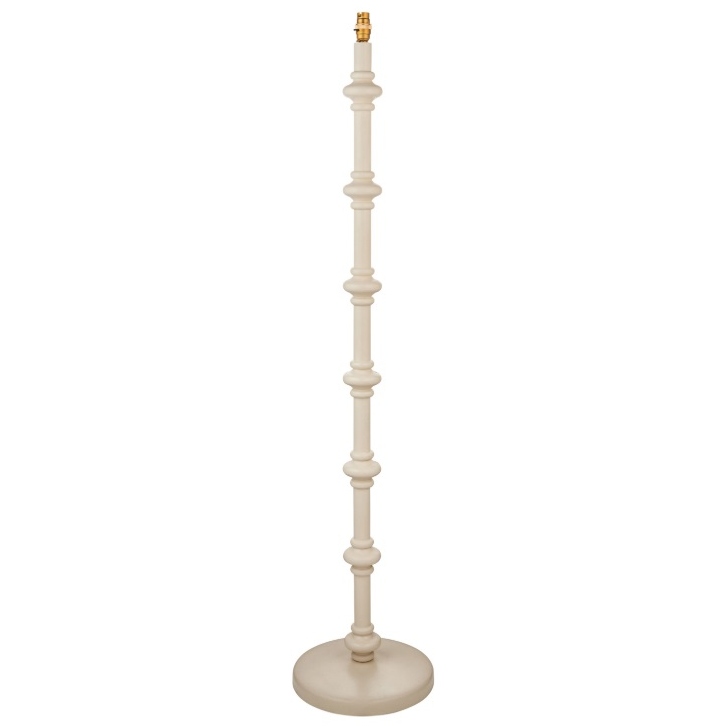 Wooden Turned Spindle Ivory Floor Lamp Floor Lamp UK