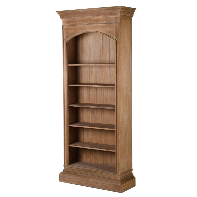 Sulien Open Single Bookcase With Adjustable Shelves Adjustable Shelves UK