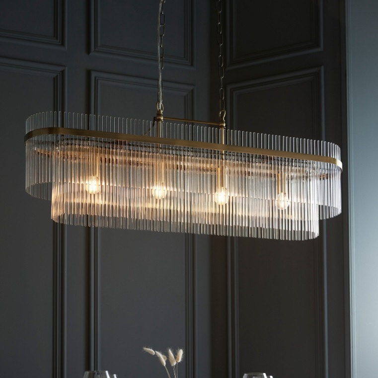 Paloma Antique Brass Adjustable Drop Pendant Light Pendant Light UK
