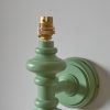Wooden Turned Spindle Pistachio Green Wall Lamp Wall Lamp UK