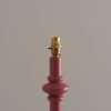 Wooden Turned Spindle Mauve Pink Floor Lamp Floor Lamp UK