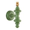 Wooden Turned Spindle Pistachio Green Wall Lamp Wall Lamp UK