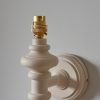 Wooden Turned Spindle Ivory Wall Lamp Wall Lamp UK