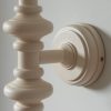 Wooden Turned Spindle Ivory Wall Lamp Wall Lamp UK
