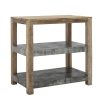 Wooden Rustic Reclaimed Kitchen Unit With Zinc Shelves Zinc Shelves UK