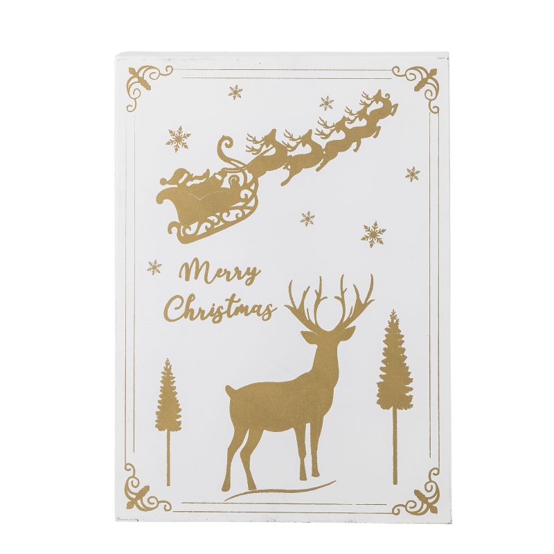 White Advent Calendar With Built In Lights In Lights UK
