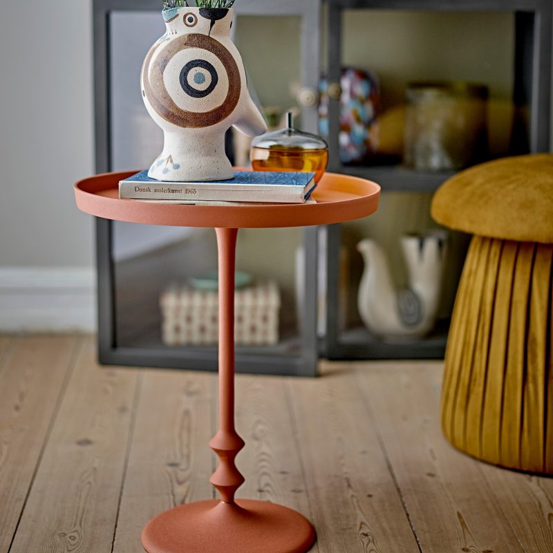 Solveig Orange Aluminium Side Table Side Table UK