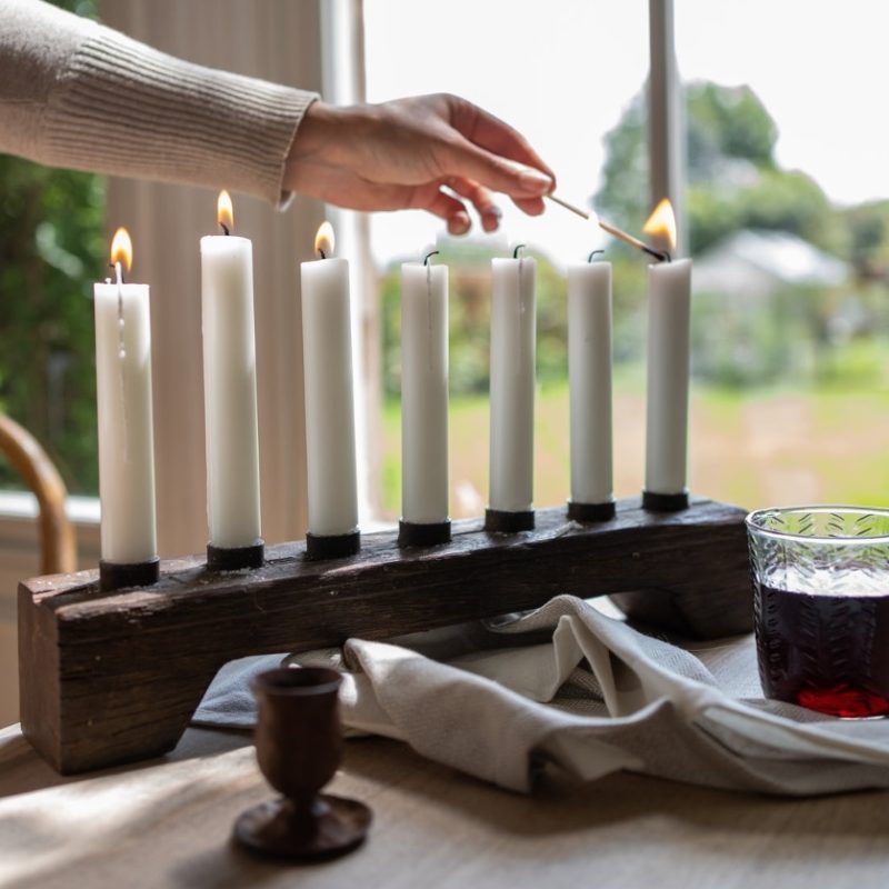 Reclaimed Rustic Wood Candle Holder Candle Holder UK