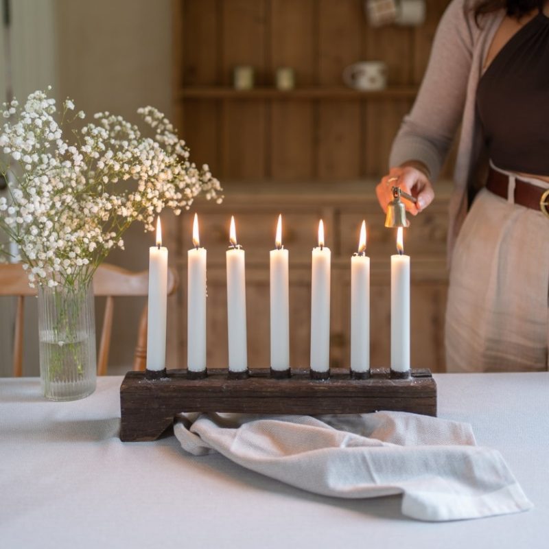 Reclaimed Rustic Wood Candle Holder Candle Holder UK