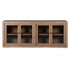Walden Old Elm Rustic Sideboard With Glass Doors Glass Doors UK