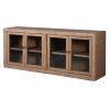 Walden Old Elm Rustic Sideboard With Glass Doors Glass Doors UK