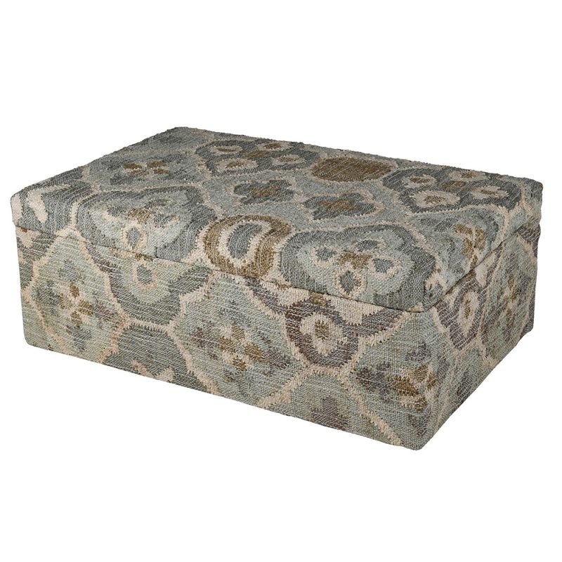 Melora Kilim Cotton Jute Ottoman Blanket Box Blanket Box UK