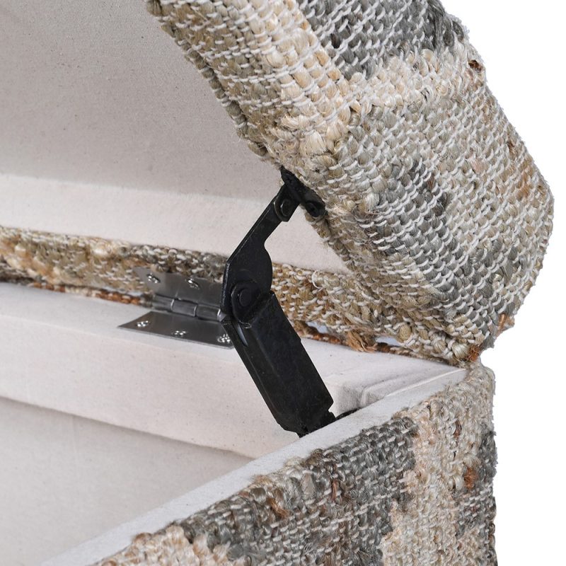 Melora Kilim Cotton Jute Ottoman Blanket Box Blanket Box UK