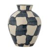 Midnight Blue Check 24cm Vase 24cm Vase UK