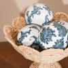 Dutch Delftware Inspired 4 Ceramic Balls Ceramic Balls UK
