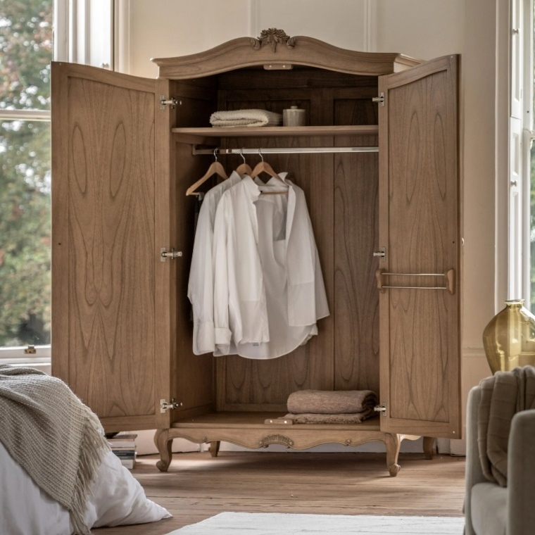 Oliviana Wooden French Style Armoire Style Armoire UK
