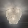 Cosette Cascading Textured Glass Leaf Deco Ceiling Light Ceiling Light UK