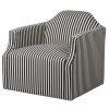 Savona Monochrome Striped Swivel Chair Swivel Chair UK