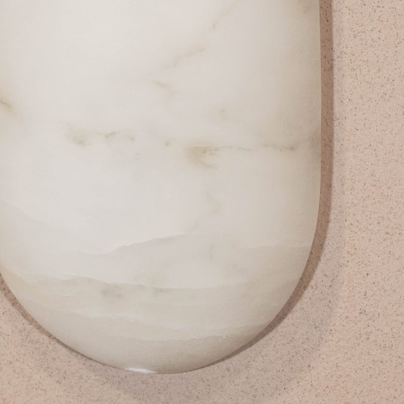Emiliano Cylinder Italian Style Alabaster 40cm Wall Light Wall Light UK