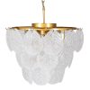Cosette Cascading Textured Glass Leaf Ceiling Light Ceiling Light UK