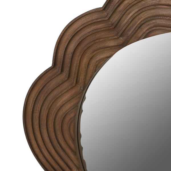 Leela Wave Wooden Frame 120cm Wall Mirror Wall Mirror UK