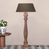 Giulio Column Mango Wood Floor Lamp Floor Lamp UK