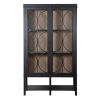 Rue Glazed Distressed Black Alder Wood Cabinet Wood Cabinet UK