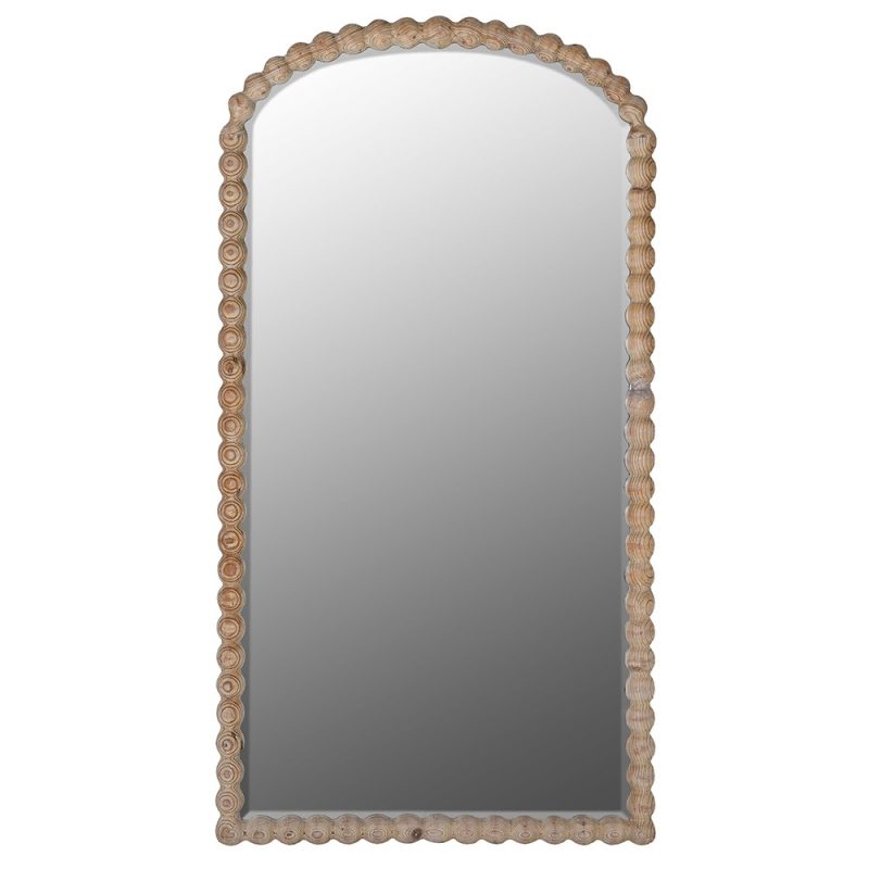 Reclaimed Wood 190cm Rustic Pine Bobble Large Mirror Large Mirror UK