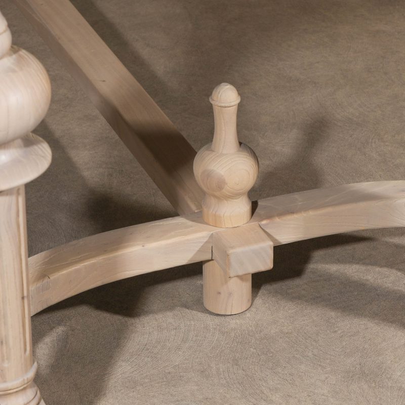Yves Elm Rectangular Dining Table With Carved Legs Carved Legs UK