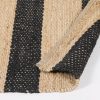 Navin Artisan Black Stripe Jute Rug 230x160cm Rug 230x160cm UK