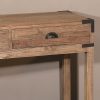 Rustic Old Oak Console Table With Iron Accents Iron Accents UK