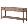 Rustic Old Oak Console Table With Iron Accents Iron Accents UK
