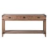 Rustic Old Oak Console Table With Iron Accents Iron Accents UK