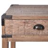 Rustic Old Oak Console Table With Iron Accents Iron Accents UK