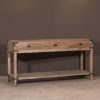 Rustic Old Oak Console Table With Iron Accents Iron Accents UK
