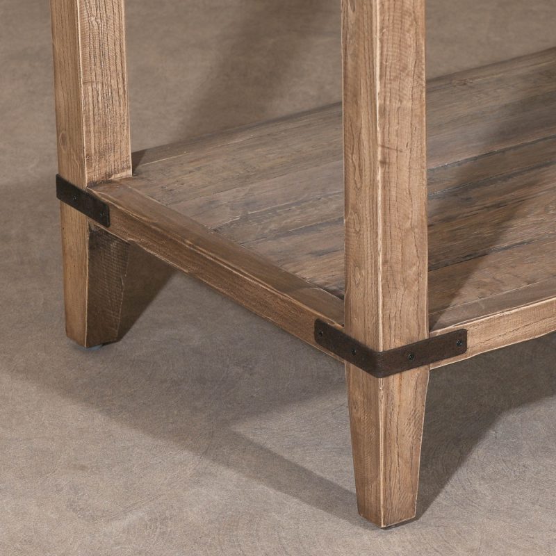Rustic Old Oak Console Table With Iron Accents Iron Accents UK